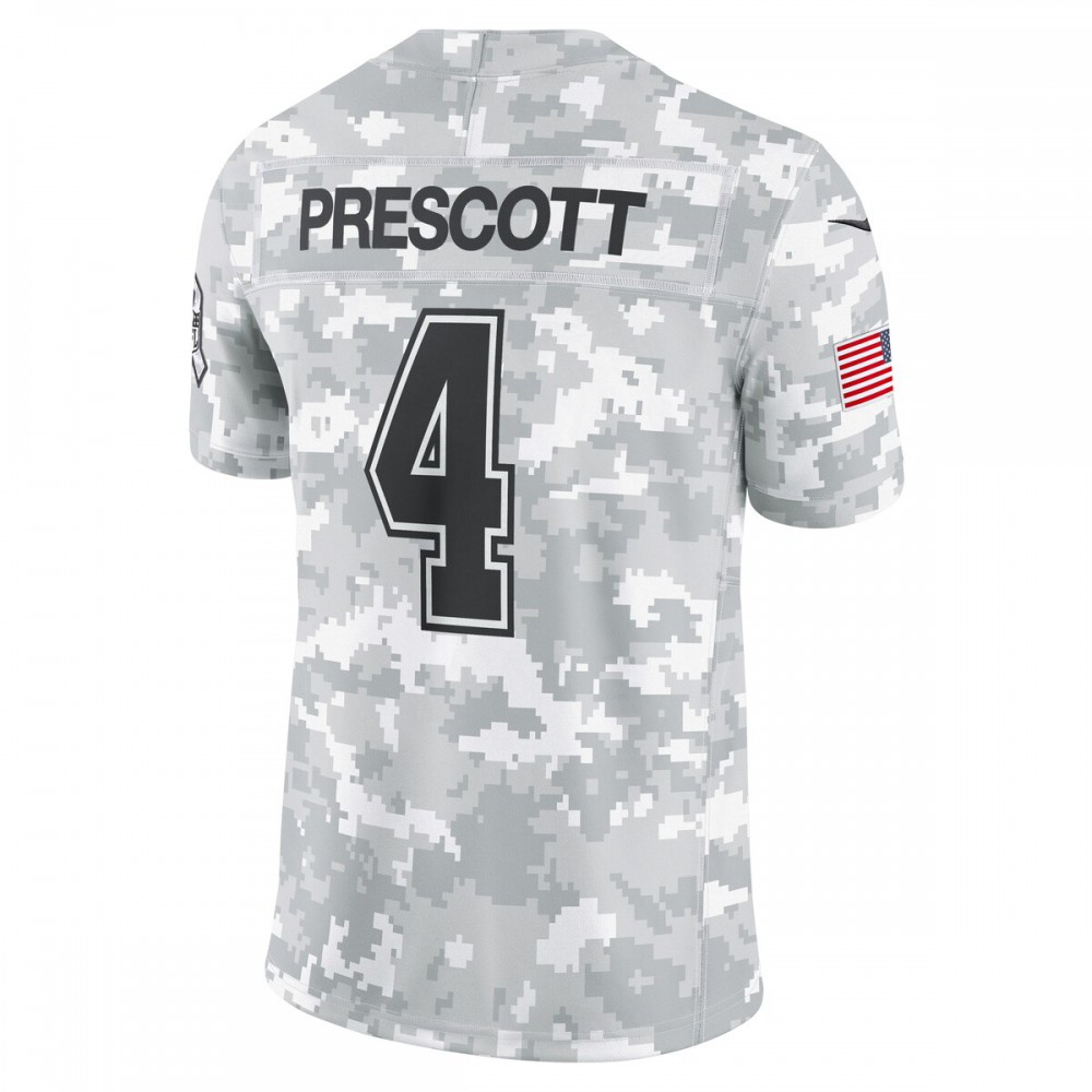 Dak Prescott Dallas Cowboys Nike 2024 Salute to Service Limited Jersey - Arctic Camo-Profan Arena